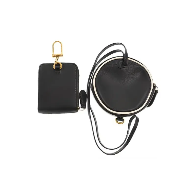 GUCCI Adidas Collaboration Leather Coin Purse Men's Black-1