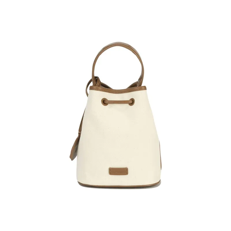 COVERNAT Canvas Shoulder Bag, Crossbody Bag, Handbag Trumpets Women's White-2
