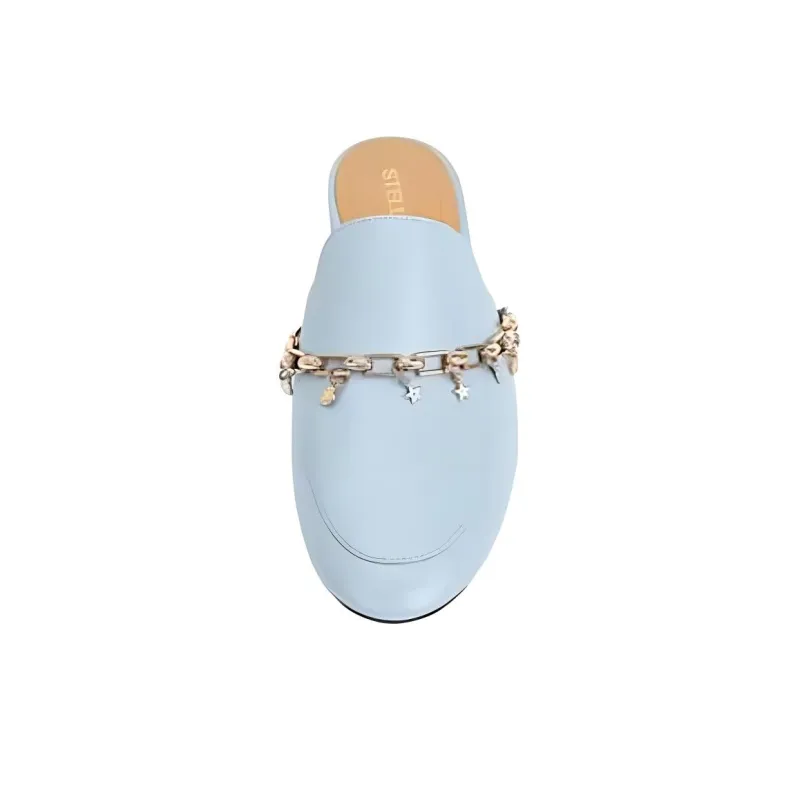 STELLA LUNA Wrap-toe Slippers Women's Blue-2