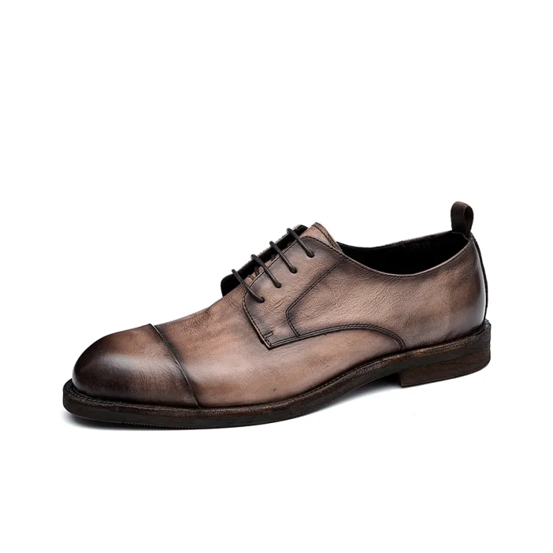 ASTON M.JAZZ Dress Shoes Men Low Top Black, Brown, Gray-8