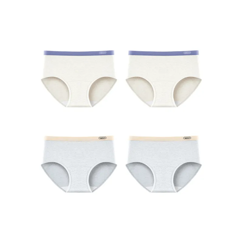 Flowers In Water Underpants Women's 4 Pack-15