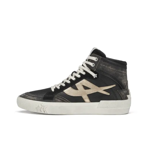 ASH Skateboard Shoes Women's High-Top Black