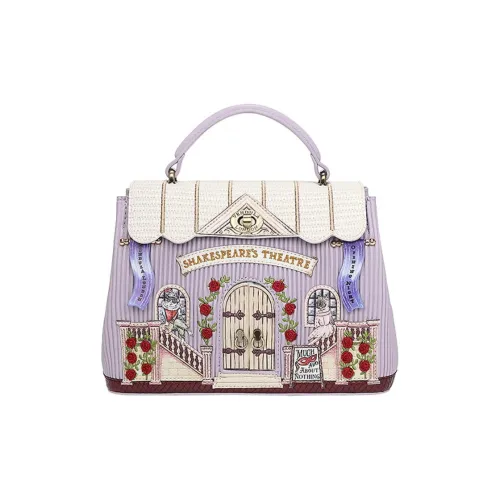 Vendula PU Crossbody One Shoulder Handbag Medium Size Women's Purple