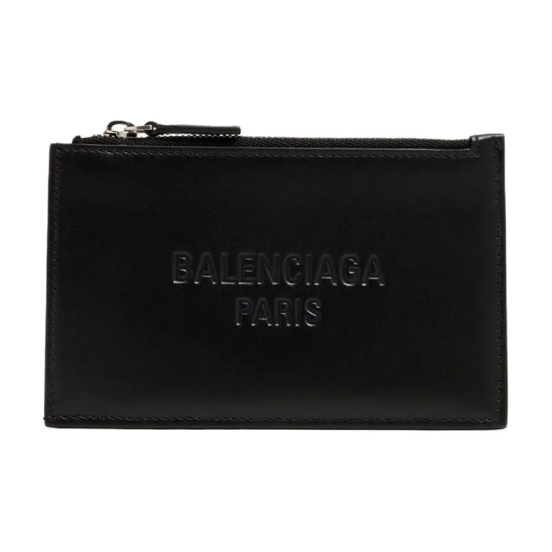 Balenciaga Logo Embossed Zipped Card Holder-0