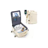9167 Ecru[Includes Wet-Dry Separation Pocket+Individual Shoe Compartment]