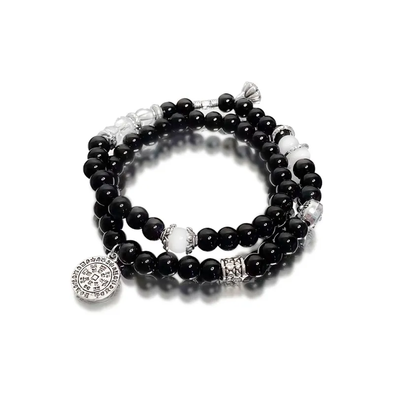 GUDS GAVE Colored Glaze Jade Bracelets Unisex-1