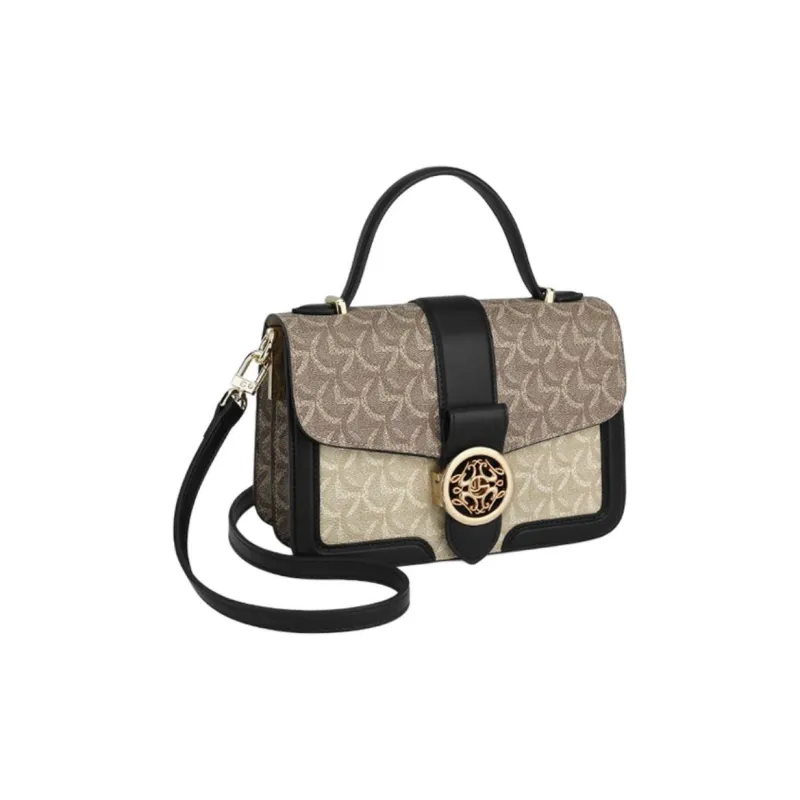 GOLDLION PVC Portable Crossbody Bag Shoulder Bag Women's Black-1