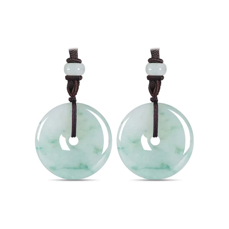 FUSSEM Glutinous Jade Jadeite Necklaces Unisex-3