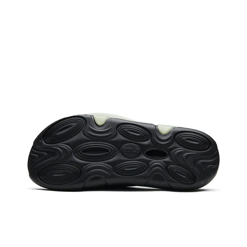 EQLZ EQUALIZER Oasis Sports Slippers Unisex Raven Black-6