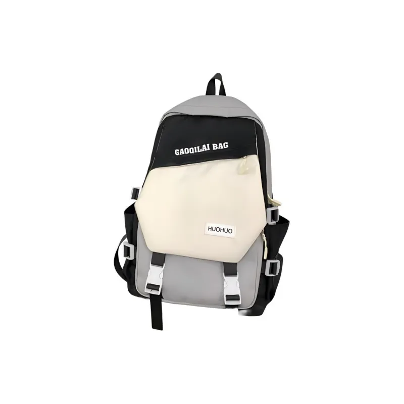 BRABOSTON Nylon Backpack Regular Unisex Black/Pink/Burgundy/Khaki-0