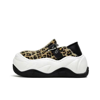 FY SPR Wifi Collection Height Increasing Low Top Ugly Cute Oversized Shoes Women's Brown