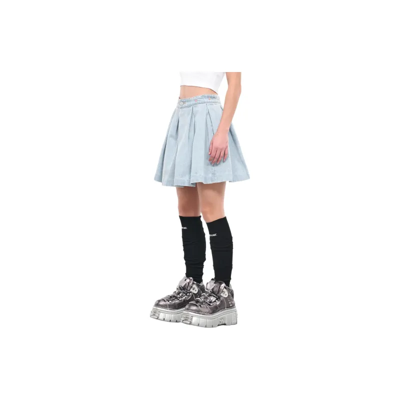 Vetements Pleated Denim Skirt-2