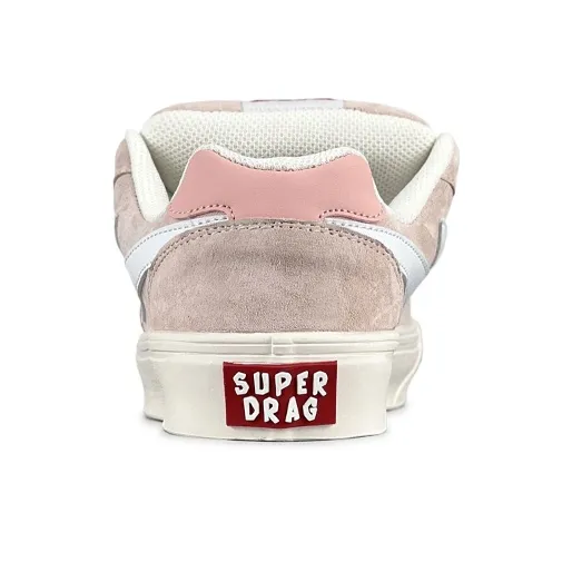 LuzaoT SUPER DRAG Anti Slip Wear Resistant Low Top Skateboard Shoes Women's Light Pink-5