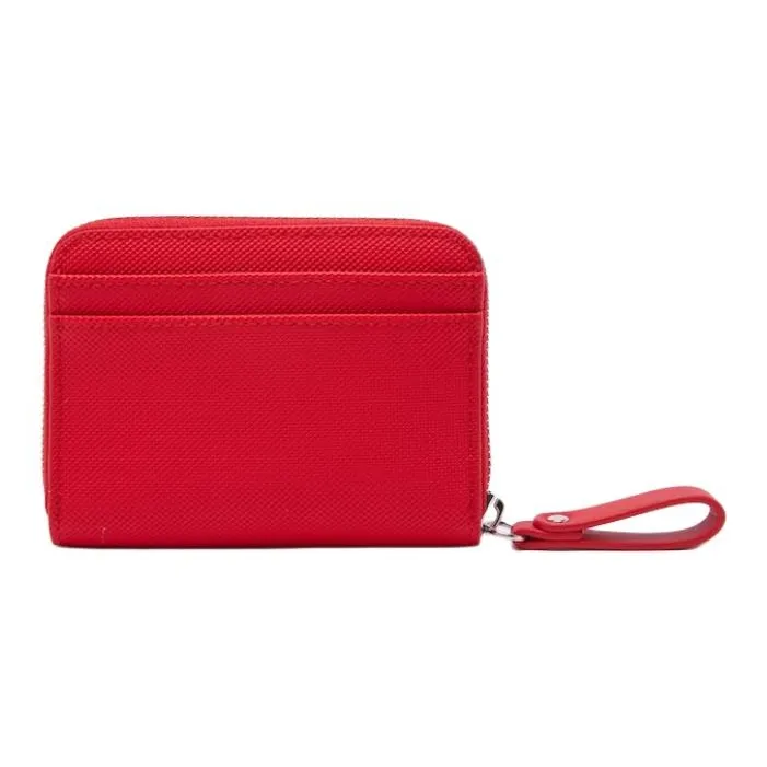 LACOSTE Coated Polyester Wallet Women's Red-1