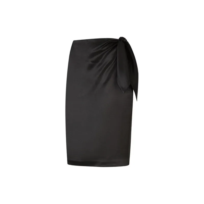 SAINT LAURENT Saint Lauren Ruched Mini Skirt-2