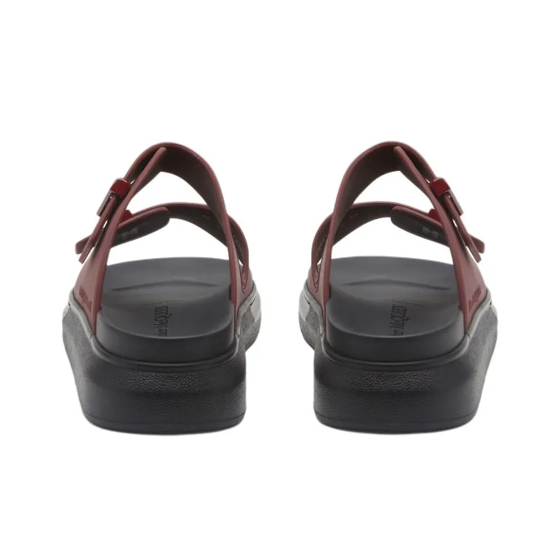 Alexander McQueen Slide Slippers Men's Burgundy-4