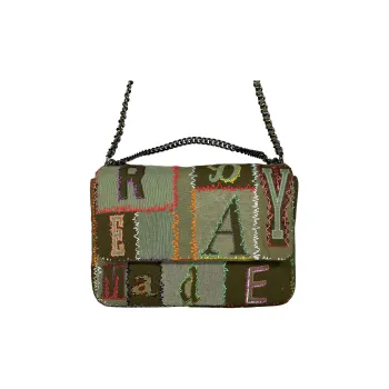 READYMADE Cotton Handbag Shoulder Bag Regular Women's Green