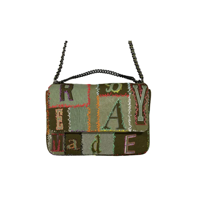 READYMADE Cotton Handbag Shoulder Bag Regular Women's Green-0