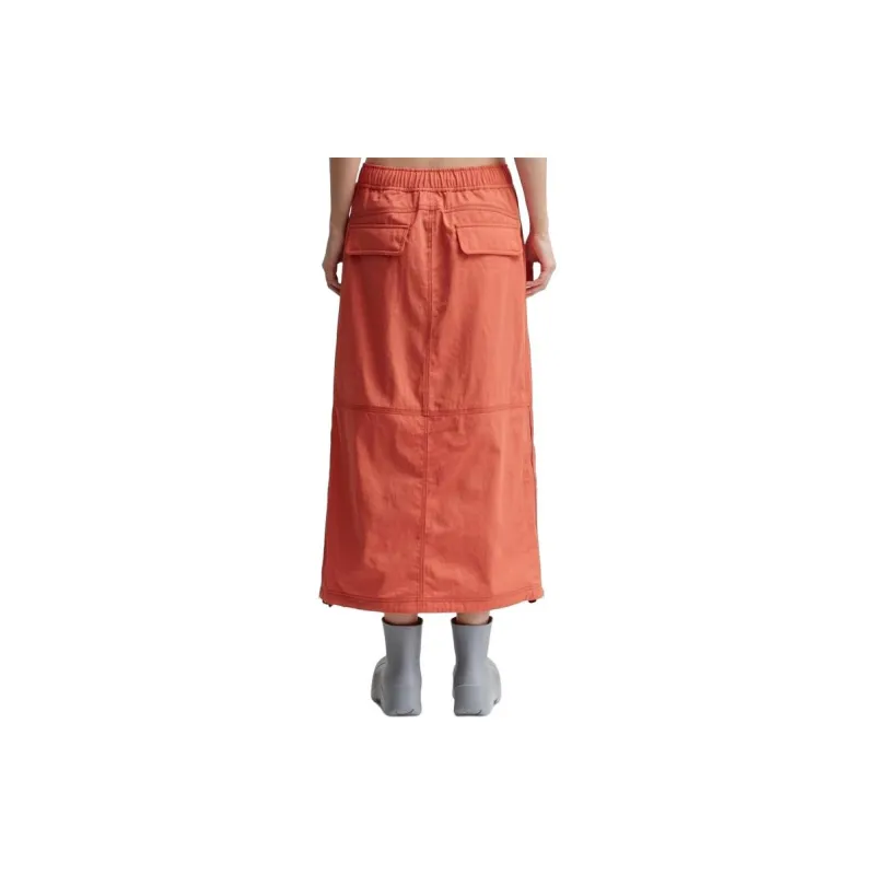 DIESEL Casual Long Skirt Women's Orange-1