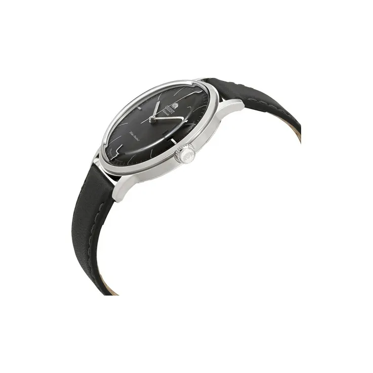 ORIENT Automatic Mechanical Movement Cow Leather Strap Watch Men's Watches Gray Dial-1