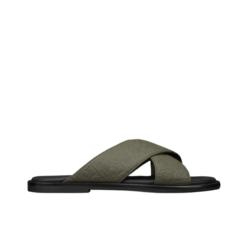 DIOR Alias Slide Slippers Men's Khaki-1