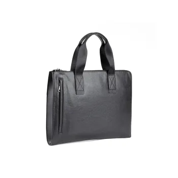 DOSRFINI Genuine Leather Cow Leather Handbag Laptop Bag Briefcase Men's