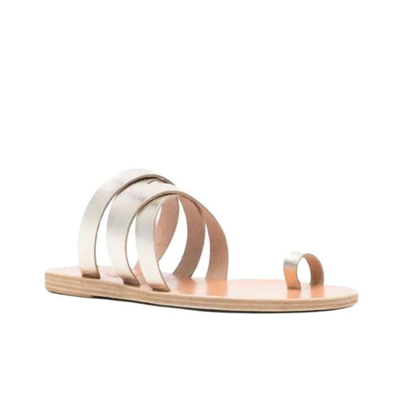 ANCIENT GREEK SANDALS Górdia Leather Flat Sandals Women's-2