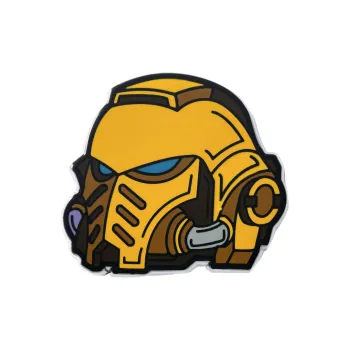 STARFORGED Imperial Fist, Warhammer 40K Space Marines Imperial Armed Forces Helmet Badges