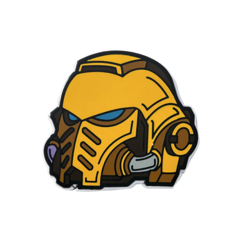 STARFORGED Imperial Fist, Warhammer 40K Space Marines Imperial Armed Forces Helmet Badges-0