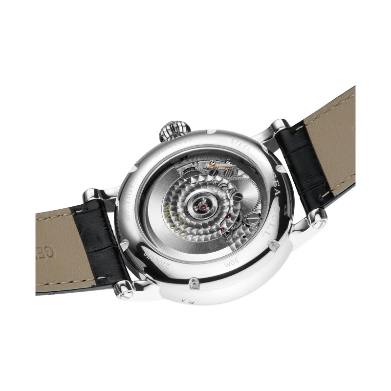Sea Gull LE BRASSUS Automatic Mechanical Movement Genuine Leather Strap Watch Men's Watches White Dial-2