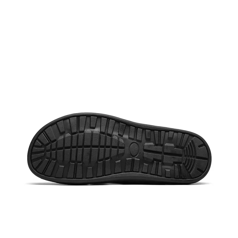 Jeep Slide Slippers Men Black/Dark Brown-4