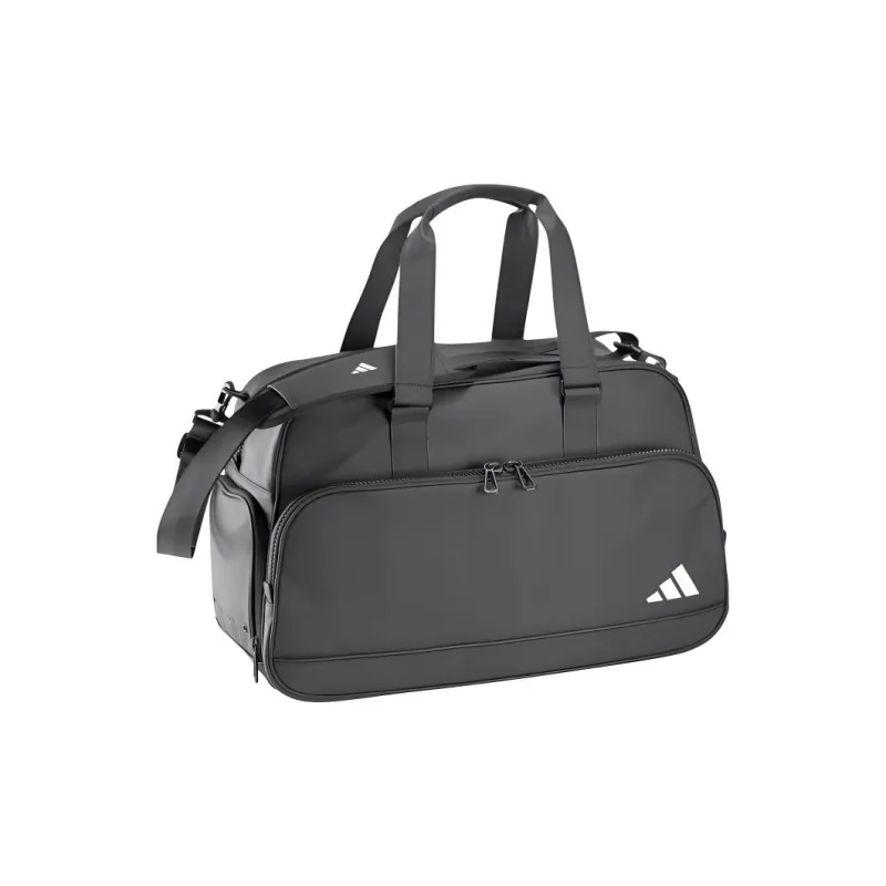 Adidas Polyurethane Boston Bag Golf Bag Gym Bag Medium Size Men's Black-2