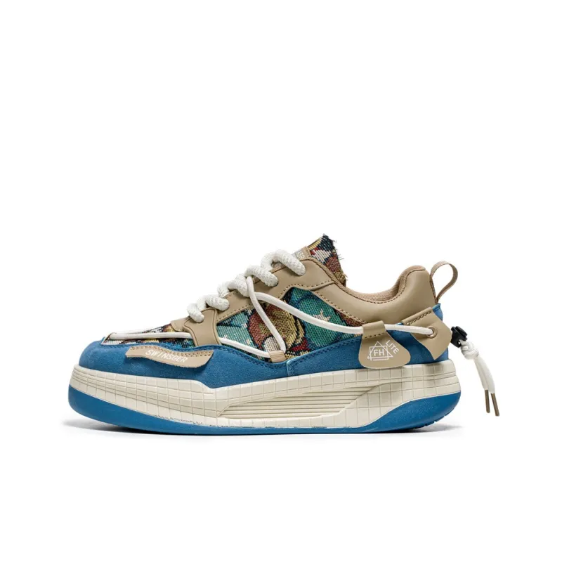 Swinsger Puffy Shoes Anti Slip And Wear Resistant Lightweight Low Top Skateboard Shoes Men's-5