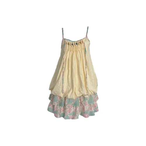 Beauty At 19 Slip Dresses Women's Yellow