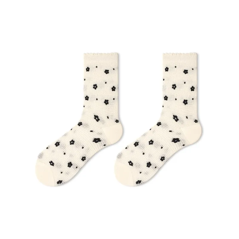 Primeet Mid Calf Socks Spring And Summer Women's Single Pack-0