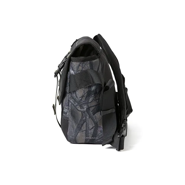 COMBACK Polyamide Messenger Bag, Crossbody Bag Medium Size Unisex Black-3
