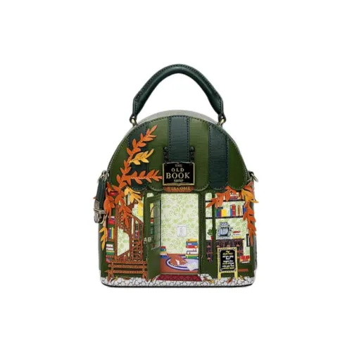 Vendula PU Backpack Large Size Women's Dark Green
