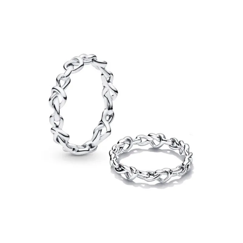 Pandora 925 Sterling Silver Rings Unisex Silver-0