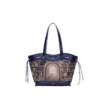 Vendula PU Handbag, Shoulder Bag Large Size Women's Black Blue