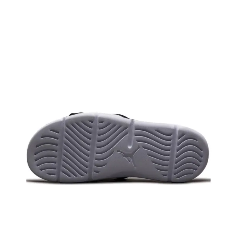 Jordan Hydro Slip Resistant Abrasion Resistant Slide Slippers Men's Black White-3