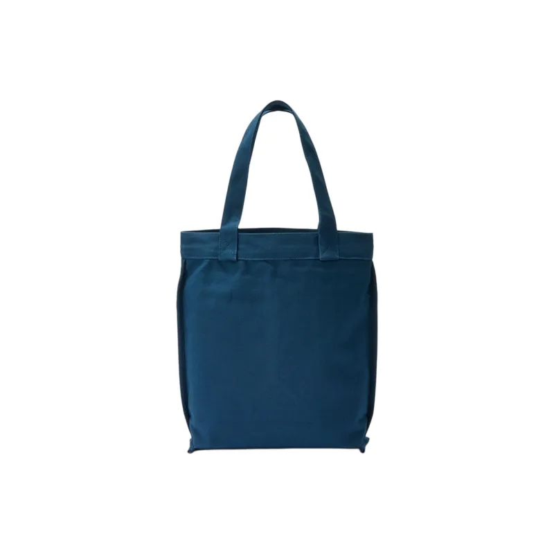 MUJI Cotton One Shoulder Handbags Medium Size Unisex Blue/Original/Black-1