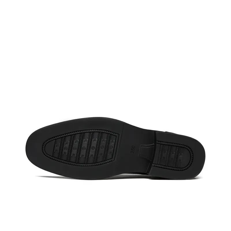 CHINT Dress Shoes Men Low Top Black-4