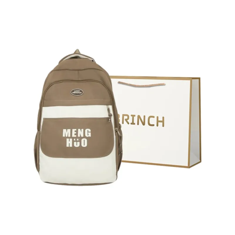 BRINCH Cotton Backpack Women's Multicolor-5