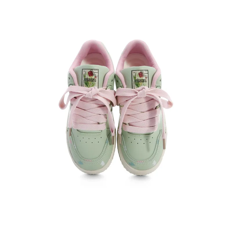 Lovely You Lightweight Low Top Skateboard Shoes Women's-12