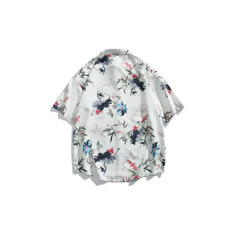 KRISTALIA Shirt Unisex Beige Floral-1