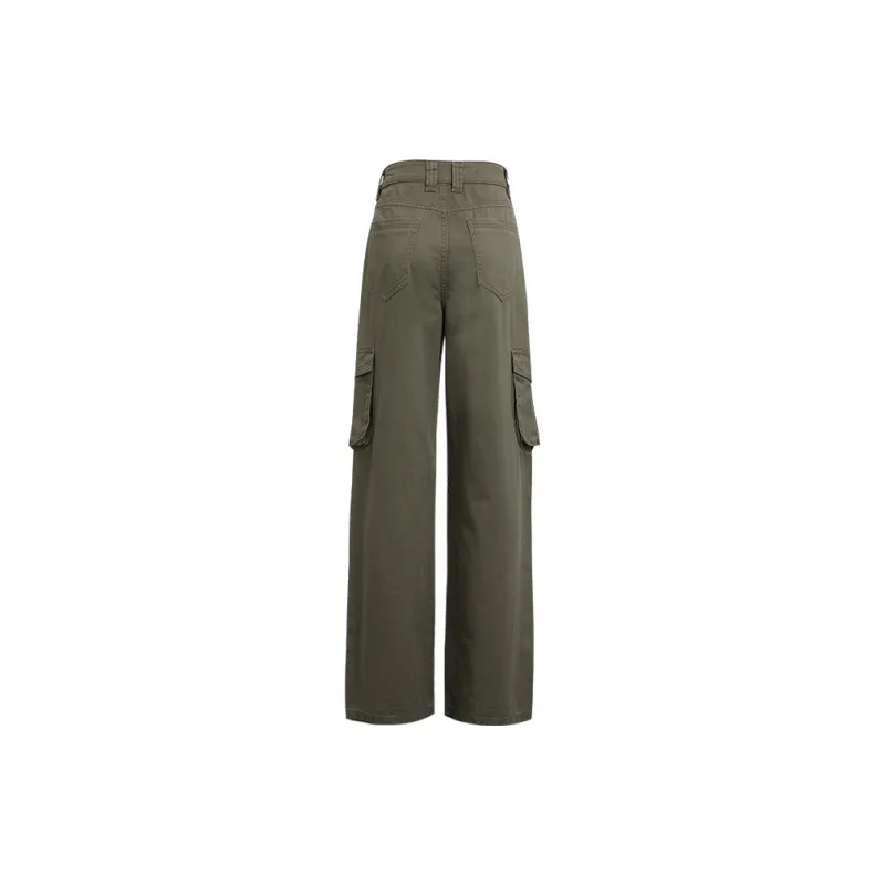 Wen Shan Cargo Pants Women's Army Green-1