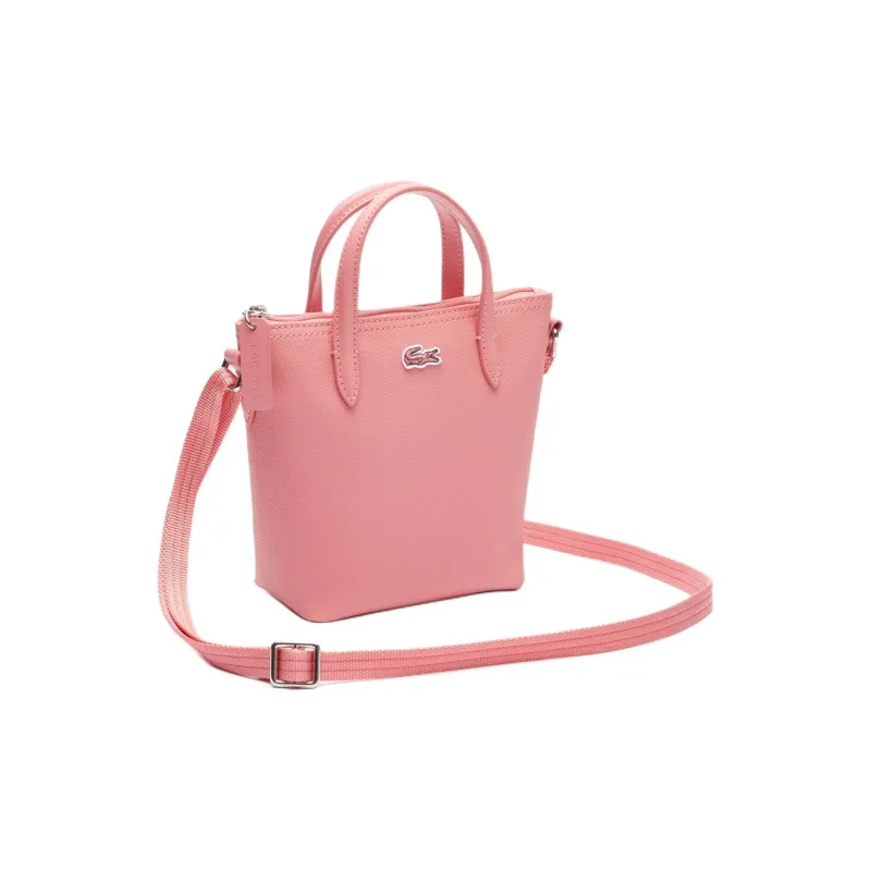 LACOSTE PVC Crossbody Bag Shoulder Bag Handbags Mini Women's Pink-1