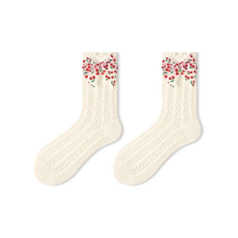 Primeet Mid Calf Socks Spring And Summer Women's Single Pack-7