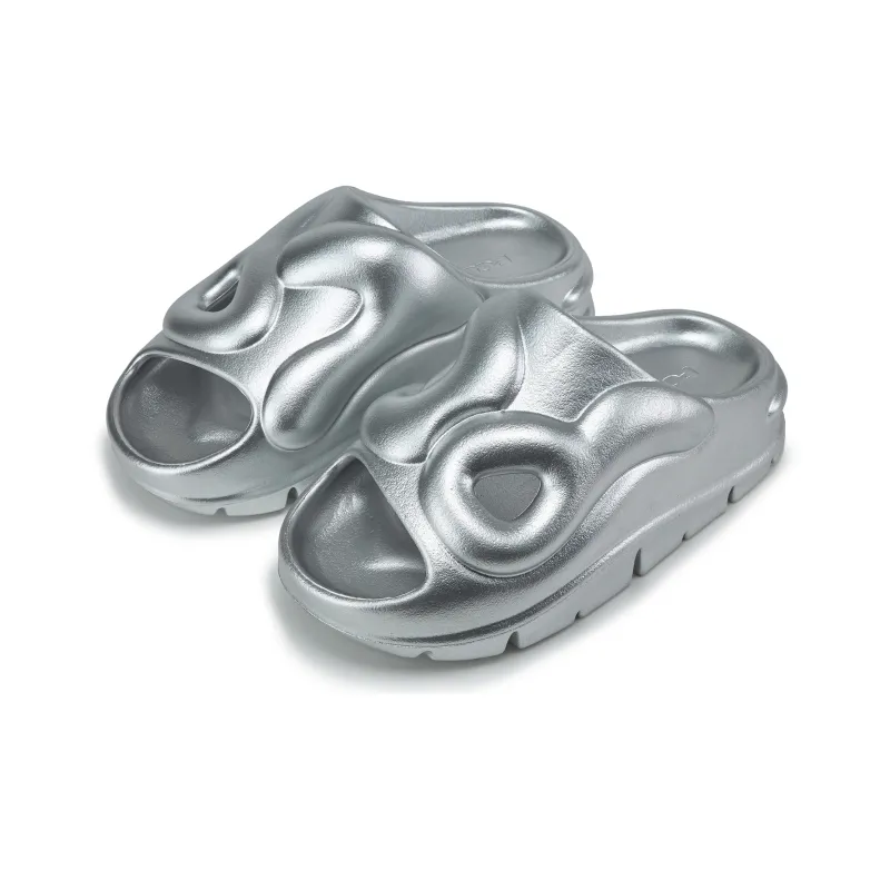 PCLP 2023 Spring Summer Broken Mirror Slide Slippers Unisex White/Blue/Silver/Pink-20