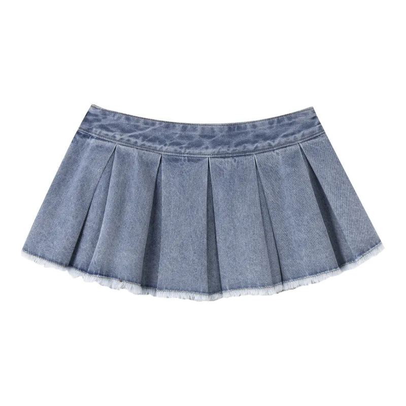 FPMZ Denim Short Skirts Women's Blue-1